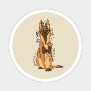 Malinois Adjectives Magnet